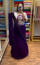 LAHENGA SAREE WITH STICH BLOUSE WITH EMBROIDERY WORK