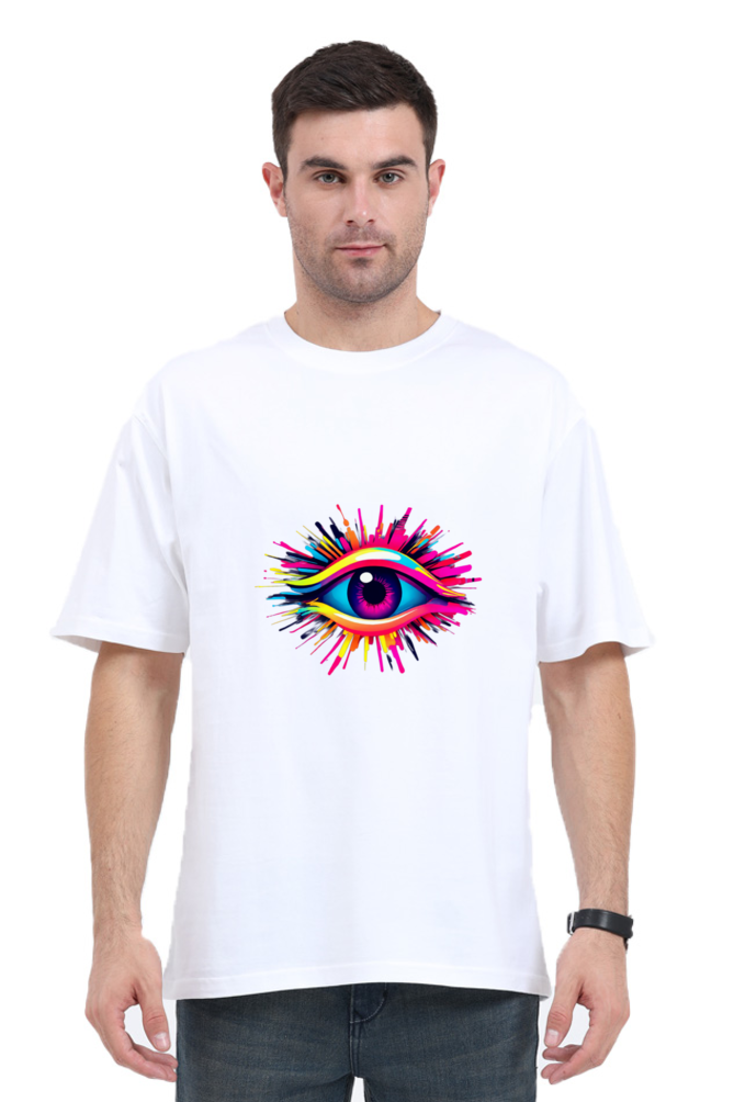 Neon Eye Graphic T-Shirt