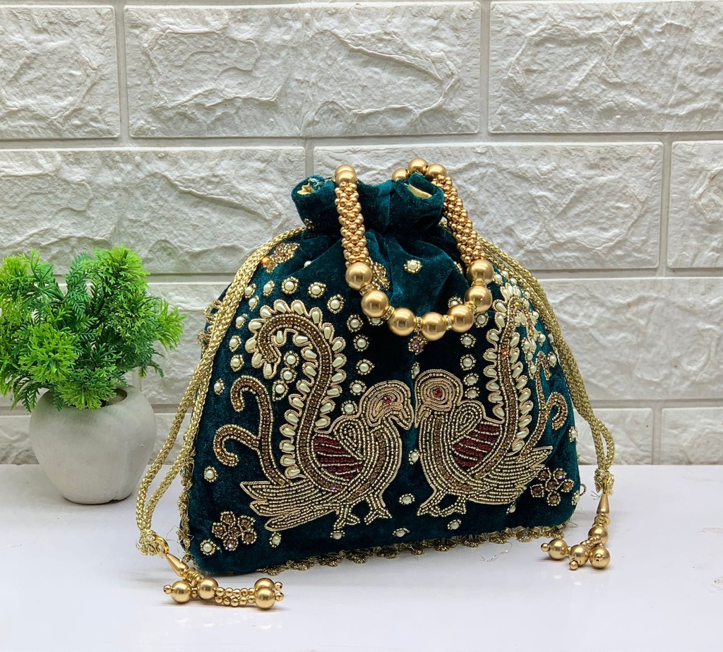 Zari Handwork Potli Bag