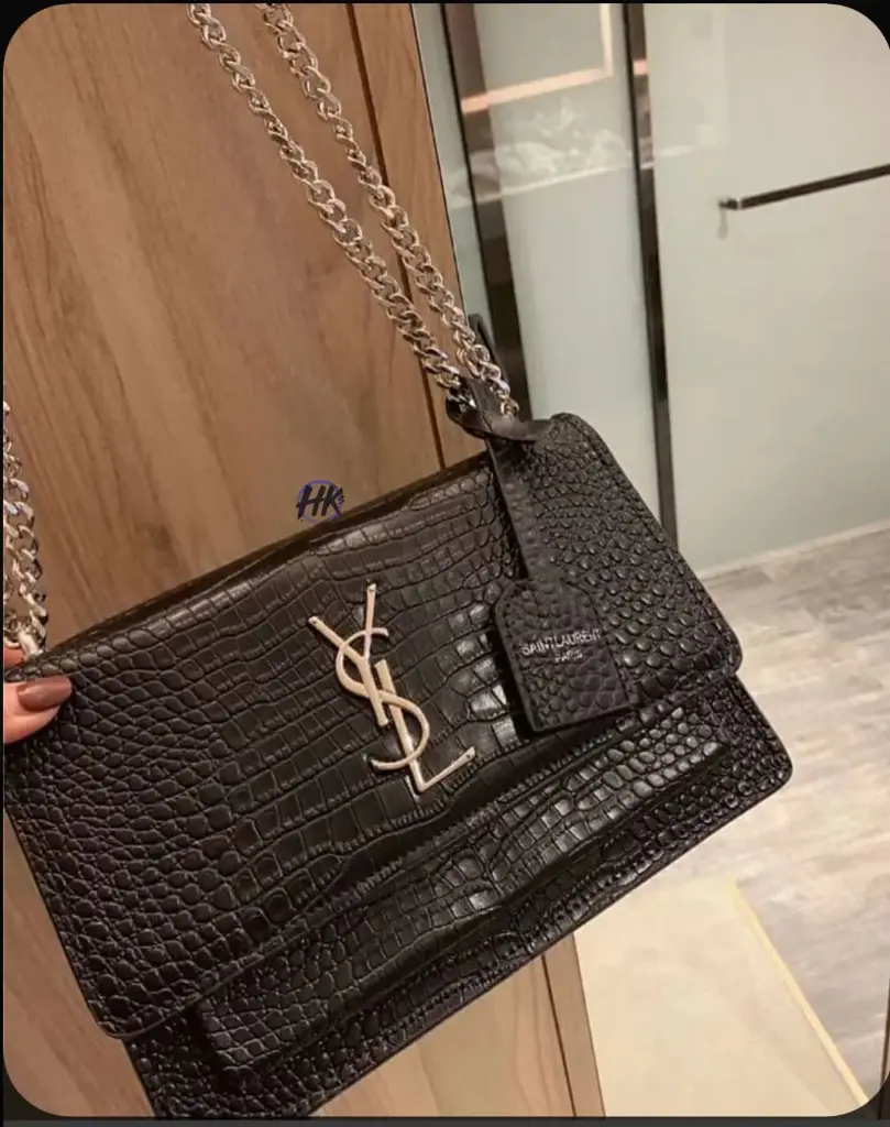 SAINT LAURENT YSL SUNSET CROC BAG