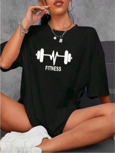 FITNESS Black T-Shirt