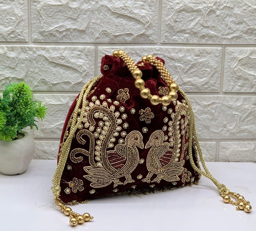 Zari Handwork Potli Bag