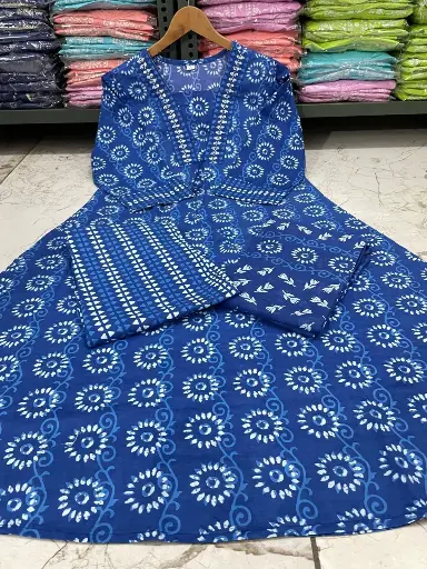 Khadi Anarkali Set